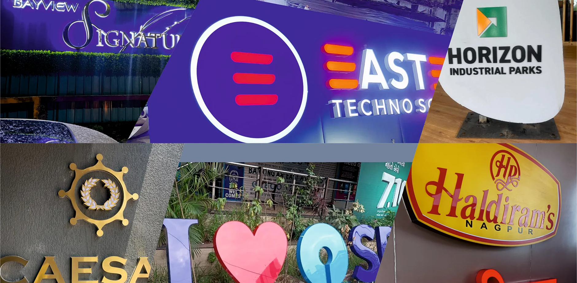 Modern automotive dealership with premium LED signage at night - showcasing Sign Junction's professional lighting solutions in Chennai