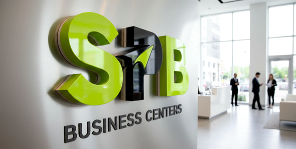 SMB Business Centers signage project showcasing corporate solutions