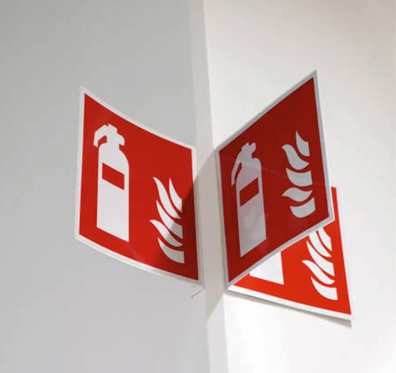 Fire Safety Signs signage installation showcasing SignJunction's professional work