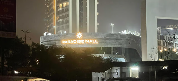 Paradise Mall signage project showcasing retail solutions