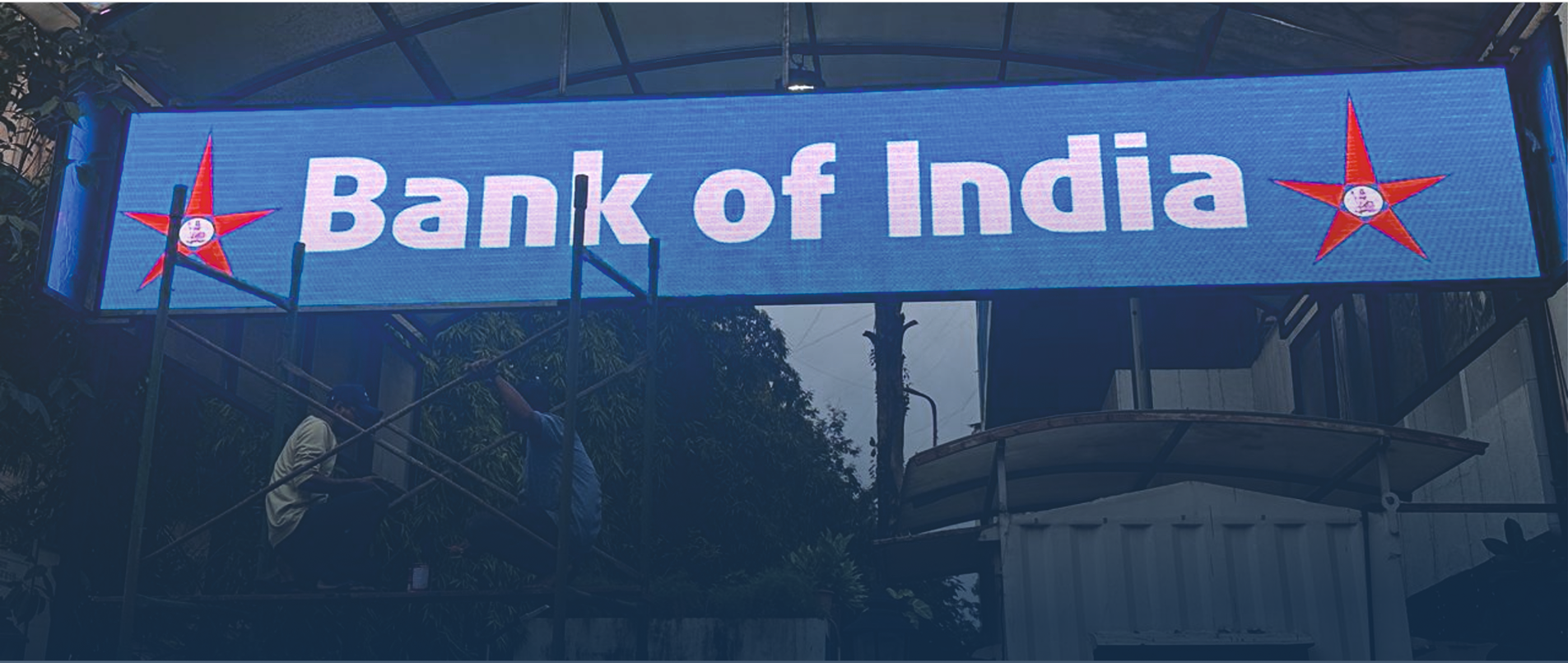 Outdoor LED Screen signage installation showcasing SignJunction's professional work