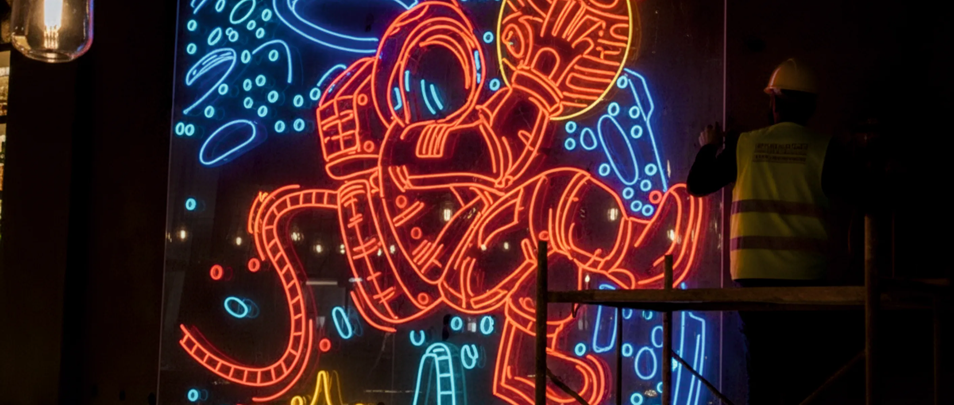 Neon Signages signage installation showcasing SignJunction's professional work